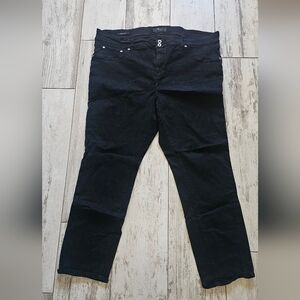Lucky Brand Black Emma Straight Plus Jeans 24